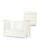 Mia 2 Piece Cotbed with Dresser Changer Set - White image number 2